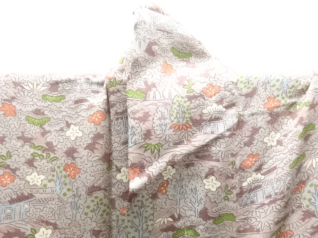  大正ロマン　紋錦紗 茶屋辻模様着物